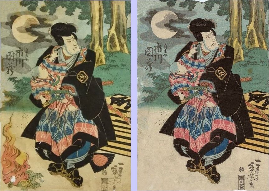 原画　アビニョンの村の窓辺のタロピョン Kuniyoshi Project
